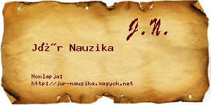 Jür Nauzika névjegykártya